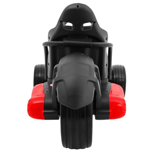 Bateriová motokára Kids XR-1 auto červená + nastavitelný volant + tvarované sedadlo