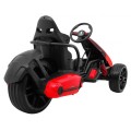 Bateriová motokára Kids XR-1 auto červená + nastavitelný volant + tvarované sedadlo
