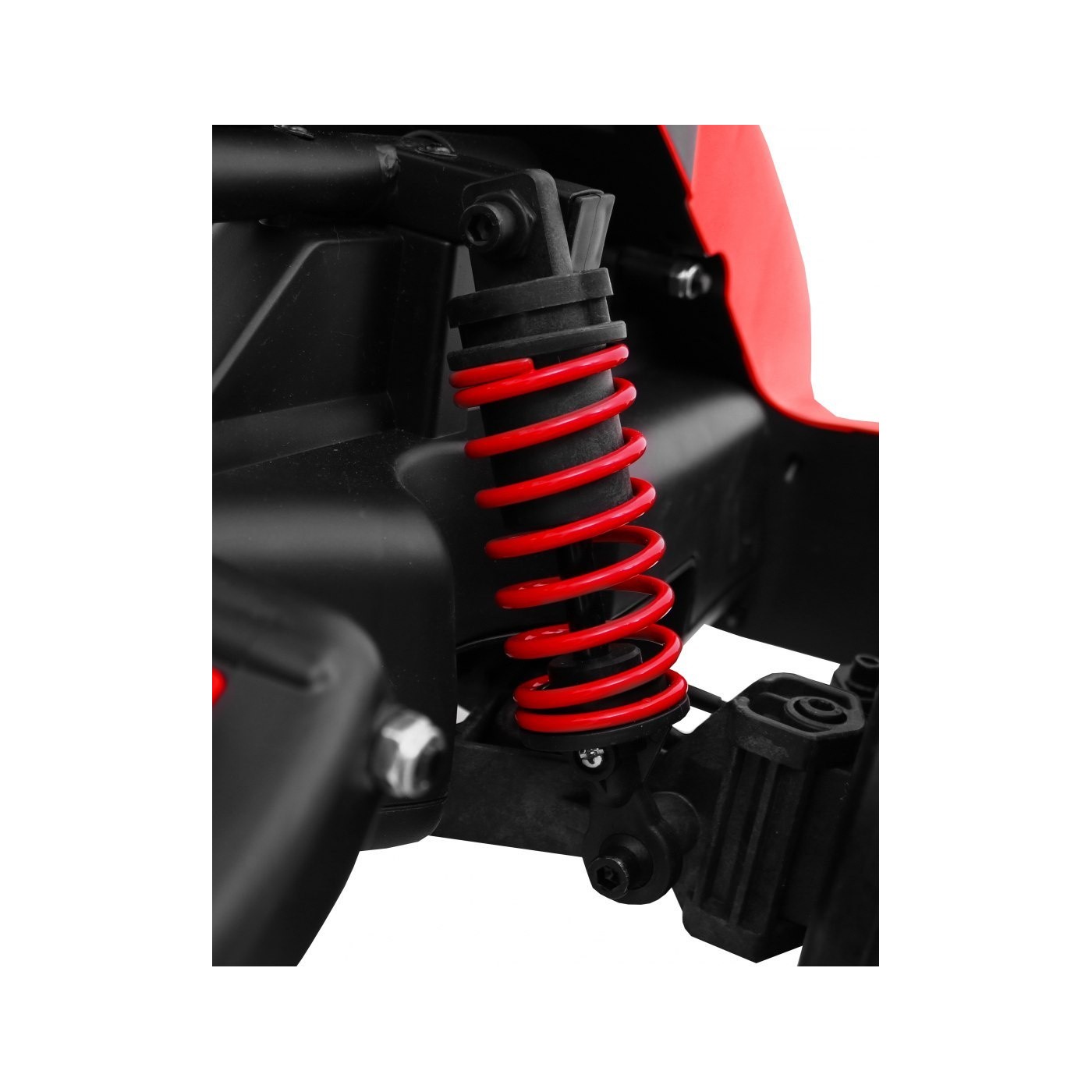 Bateriová motokára Kids XR-1 auto červená + nastavitelný volant + tvarované sedadlo