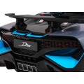 Dětská autobaterie Bugatti Divo šedá + dálkové ovládání + EVA + pomalý start + LED MP3