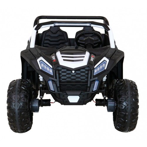 Buggy ATV Racing pro 2 děti bílá + Naped 4x4 + dálkové ovládání + pomalý start + MP3 LED