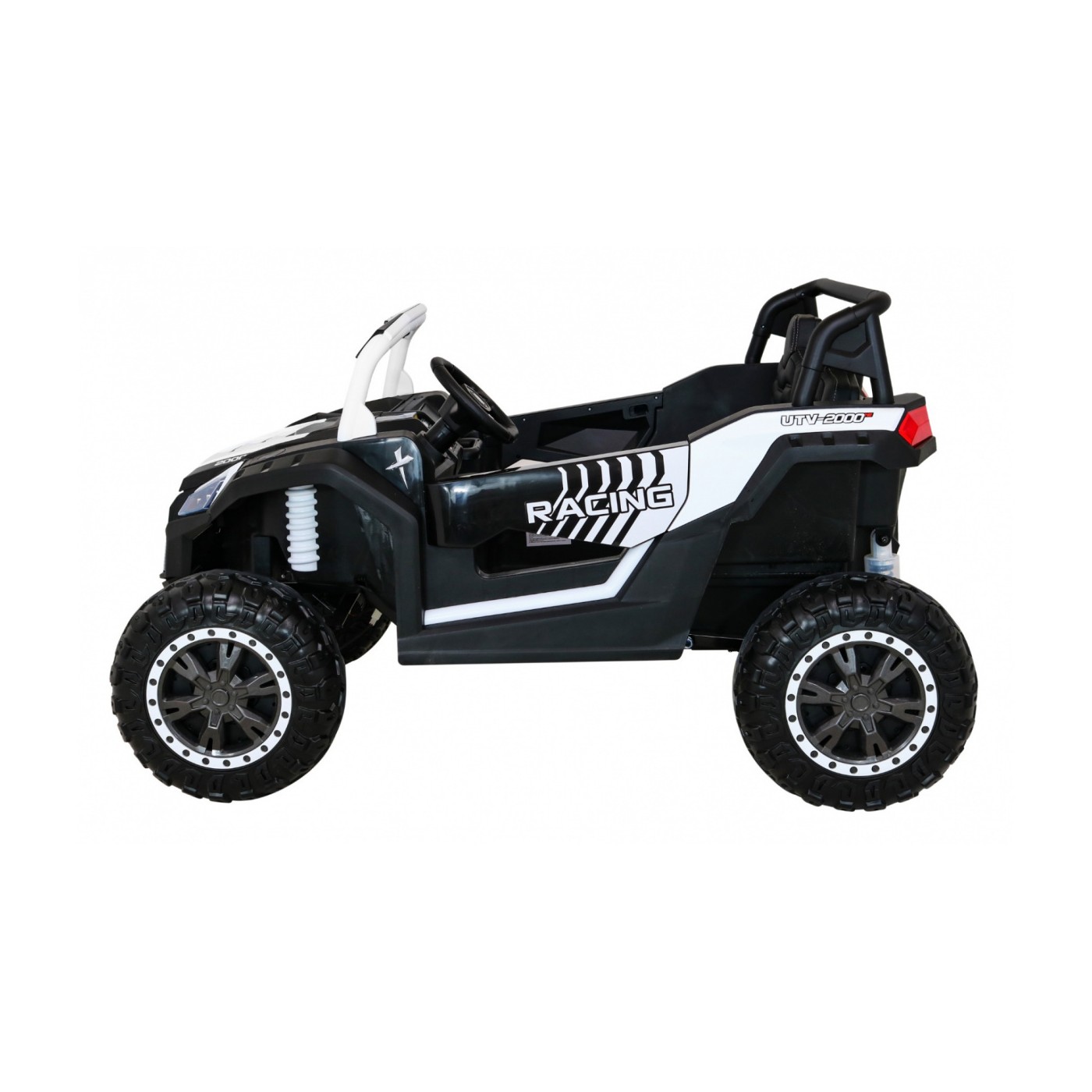 Buggy ATV Racing pro 2 děti bílá + Naped 4x4 + dálkové ovládání + pomalý start + MP3 LED
