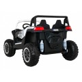 Buggy ATV Racing pro 2 děti bílá + Naped 4x4 + dálkové ovládání + pomalý start + MP3 LED