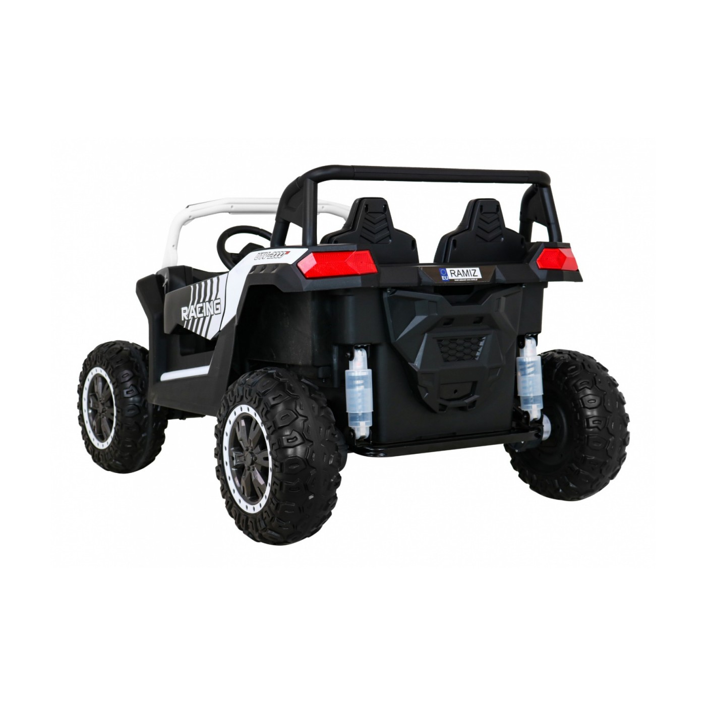 Buggy ATV Racing pro 2 děti bílá + Naped 4x4 + dálkové ovládání + pomalý start + MP3 LED