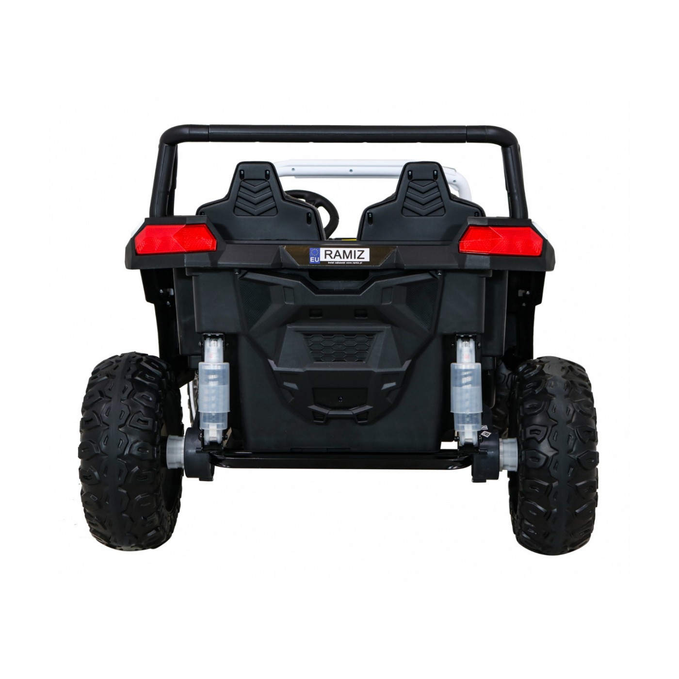 Buggy ATV Racing pro 2 děti bílá + Naped 4x4 + dálkové ovládání + pomalý start + MP3 LED
