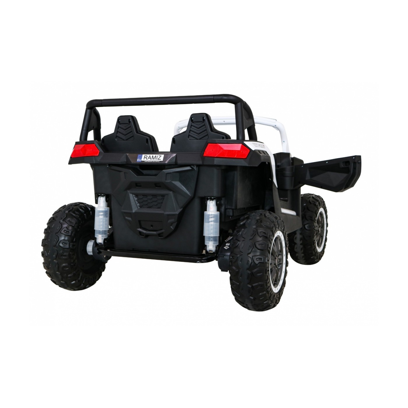 Buggy ATV Racing pro 2 děti bílá + Naped 4x4 + dálkové ovládání + pomalý start + MP3 LED