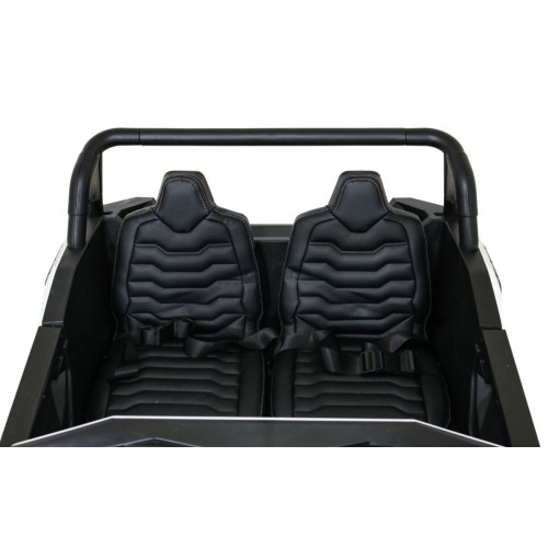 Buggy ATV Racing pro 2 děti bílá + Naped 4x4 + dálkové ovládání + pomalý start + MP3 LED