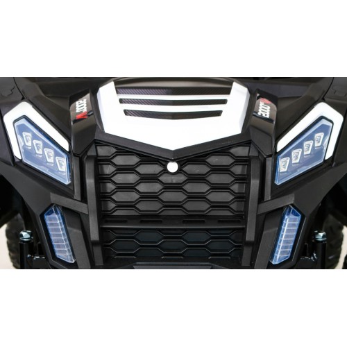 Buggy ATV Racing pro 2 děti bílá + Naped 4x4 + dálkové ovládání + pomalý start + MP3 LED