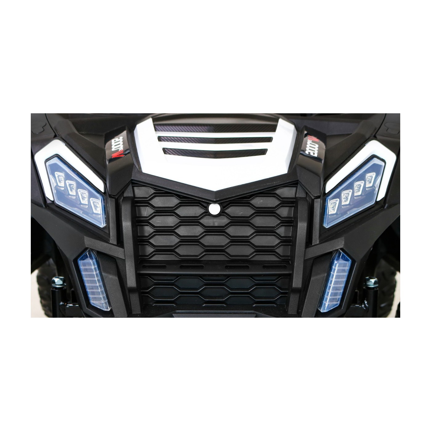 Buggy ATV Racing pro 2 děti bílá + Naped 4x4 + dálkové ovládání + pomalý start + MP3 LED