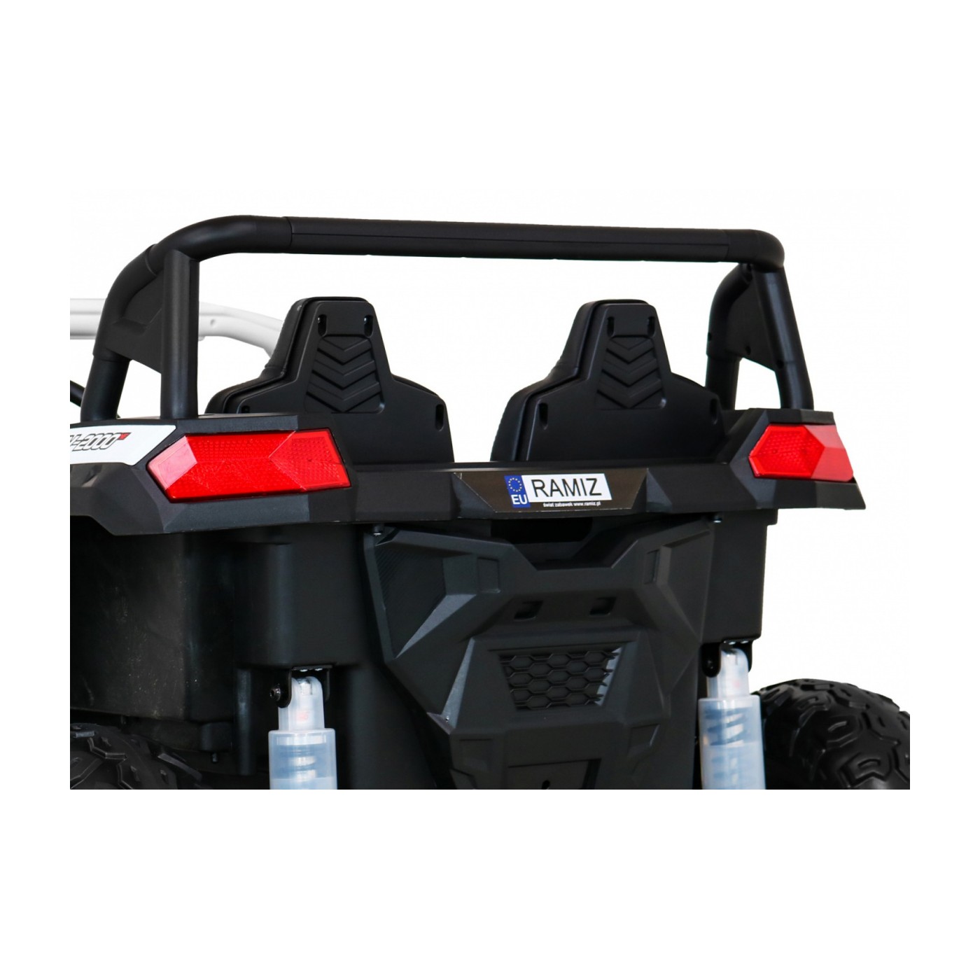 Buggy ATV Racing pro 2 děti bílá + Naped 4x4 + dálkové ovládání + pomalý start + MP3 LED