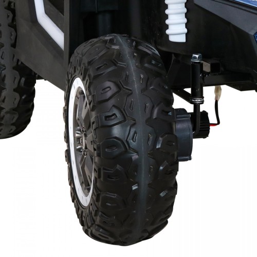 Buggy ATV Racing pro 2 děti bílá + Naped 4x4 + dálkové ovládání + pomalý start + MP3 LED