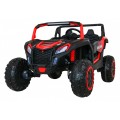 Buggy ATV Racing pro 2 děti červená + 4x4 pohon + dálkové ovládání + pomalý start + MP3 LED