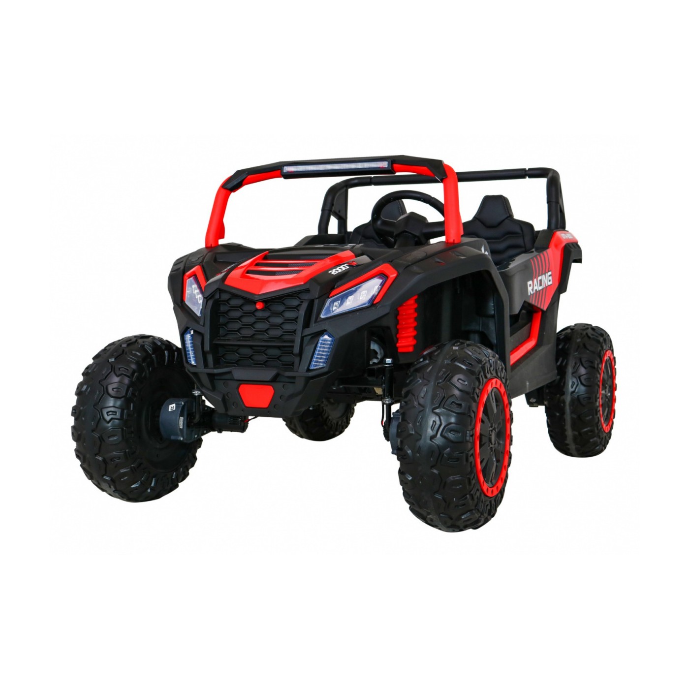 Buggy ATV Racing pro 2 děti červená + 4x4 pohon + dálkové ovládání + pomalý start + MP3 LED