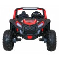 Buggy ATV Racing pro 2 děti červená + 4x4 pohon + dálkové ovládání + pomalý start + MP3 LED