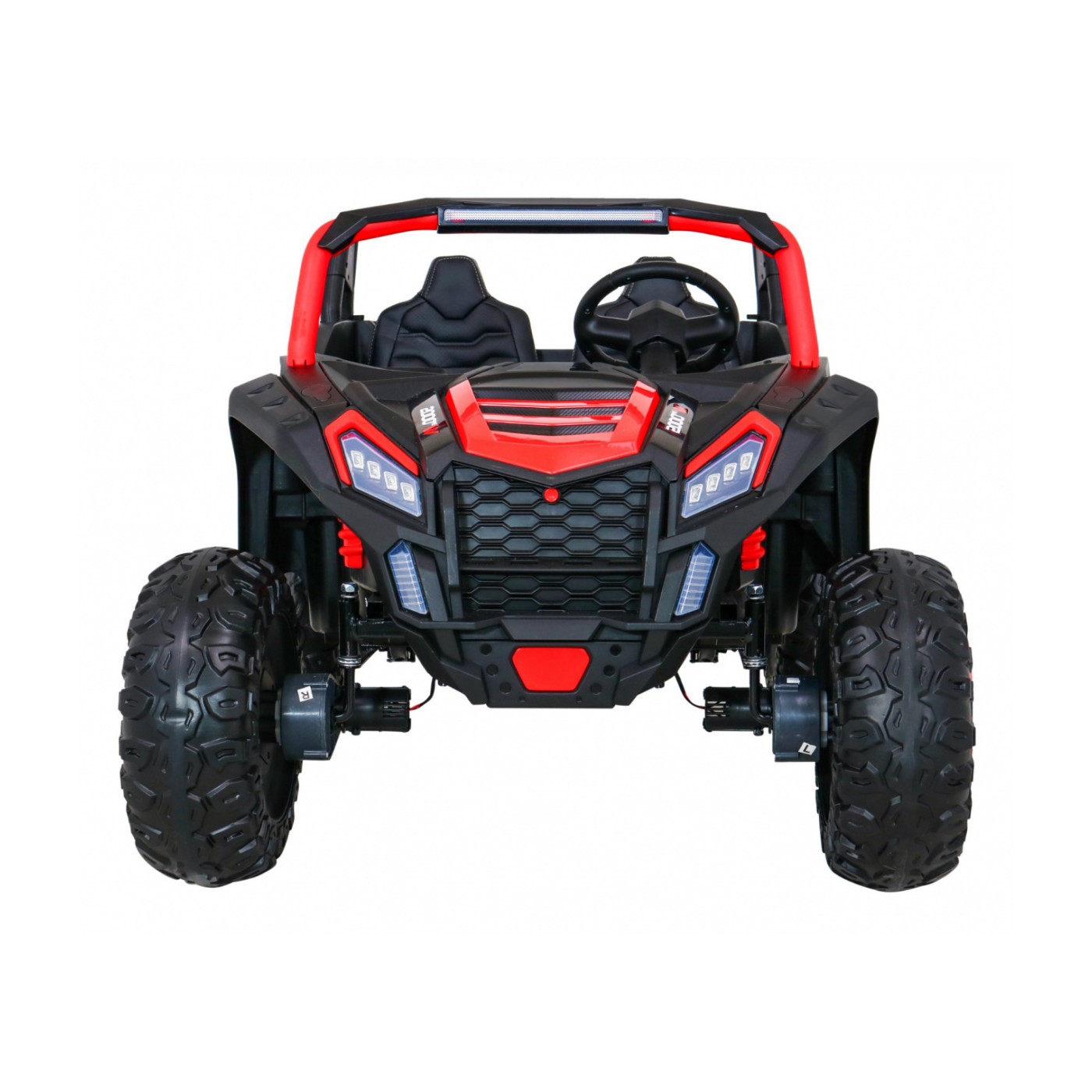 Buggy ATV Racing pro 2 děti červená + 4x4 pohon + dálkové ovládání + pomalý start + MP3 LED