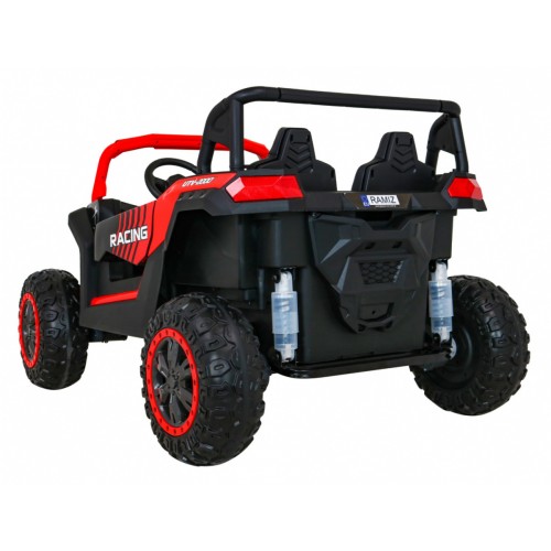 Buggy ATV Racing pro 2 děti červená + 4x4 pohon + dálkové ovládání + pomalý start + MP3 LED