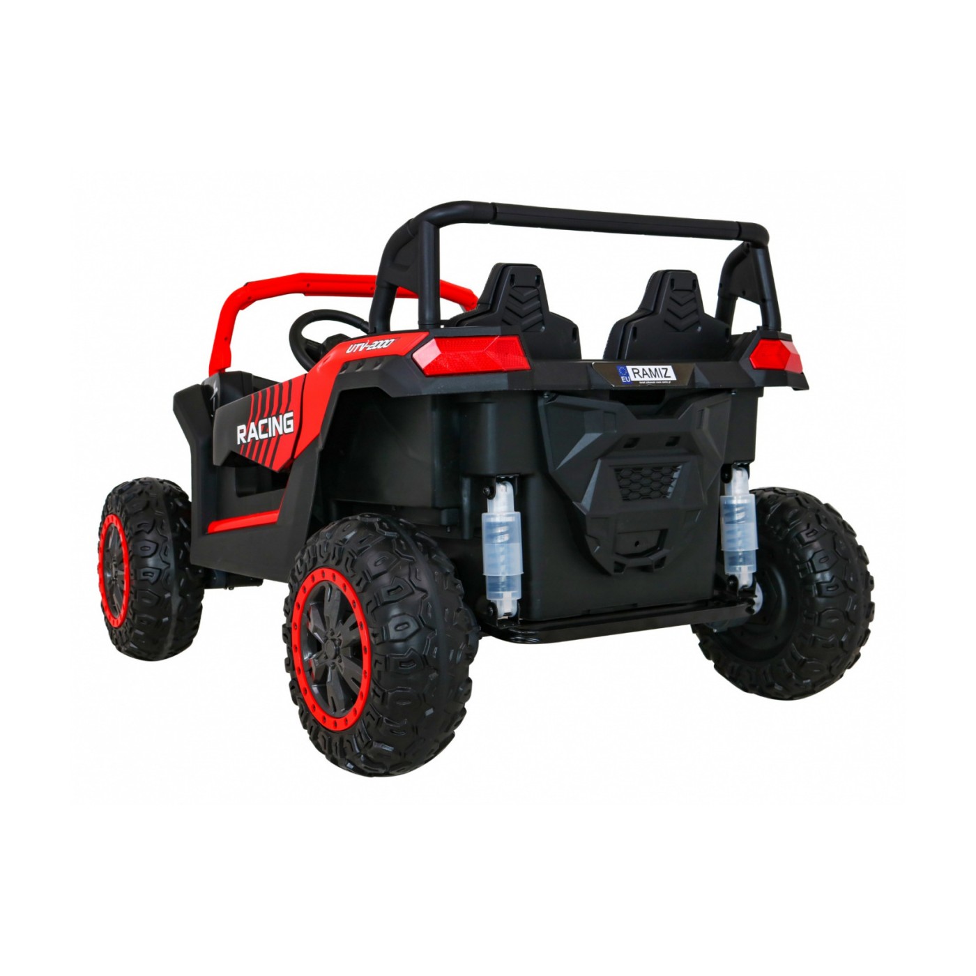 Buggy ATV Racing pro 2 děti červená + 4x4 pohon + dálkové ovládání + pomalý start + MP3 LED