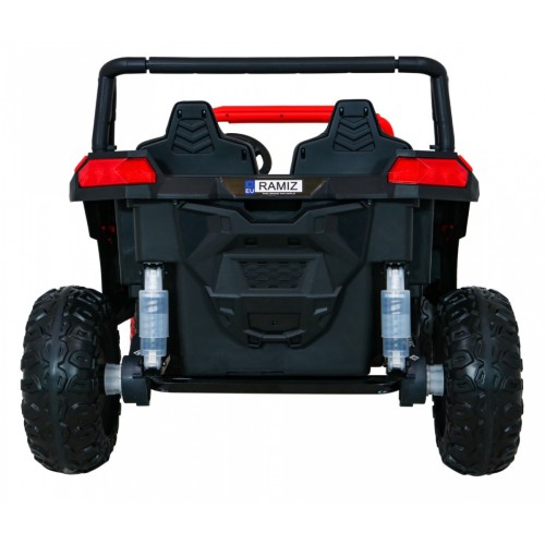 Buggy ATV Racing pro 2 děti červená + 4x4 pohon + dálkové ovládání + pomalý start + MP3 LED
