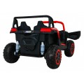 Buggy ATV Racing pro 2 děti červená + 4x4 pohon + dálkové ovládání + pomalý start + MP3 LED