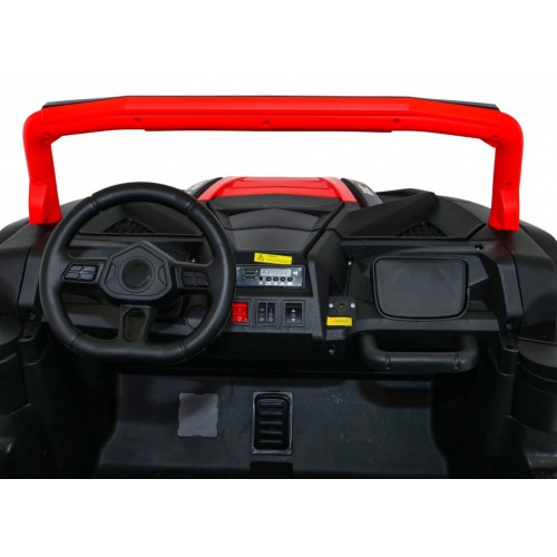 Buggy ATV Racing pro 2 děti červená + 4x4 pohon + dálkové ovládání + pomalý start + MP3 LED