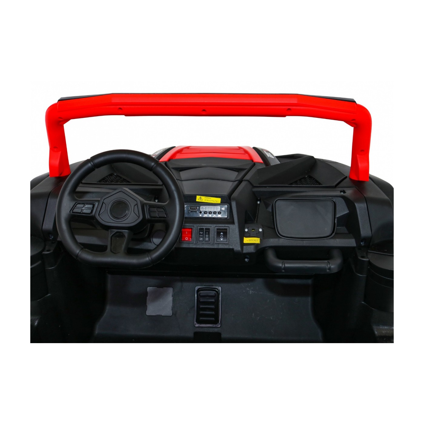 Buggy ATV Racing pro 2 děti červená + 4x4 pohon + dálkové ovládání + pomalý start + MP3 LED
