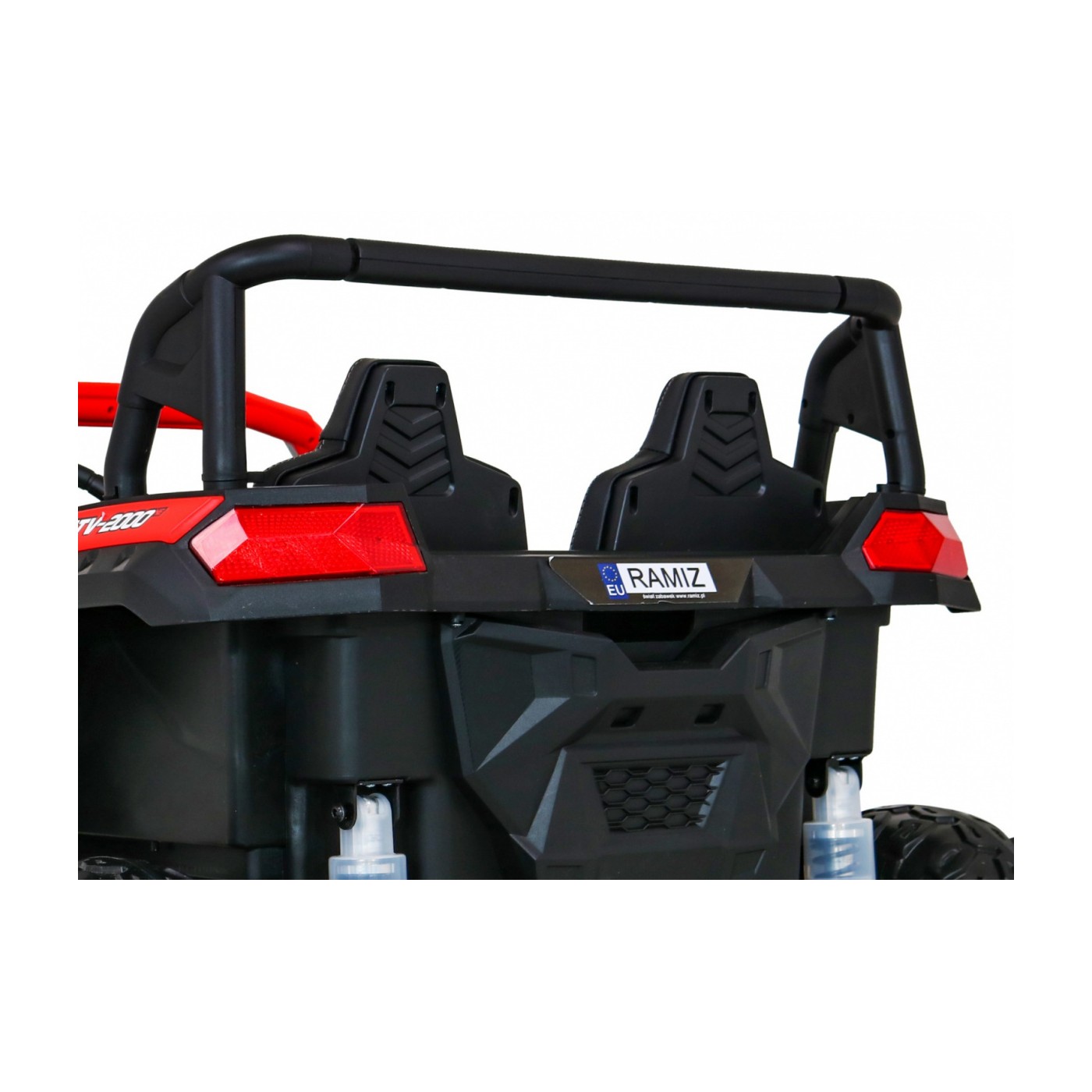 Buggy ATV Racing pro 2 děti červená + 4x4 pohon + dálkové ovládání + pomalý start + MP3 LED