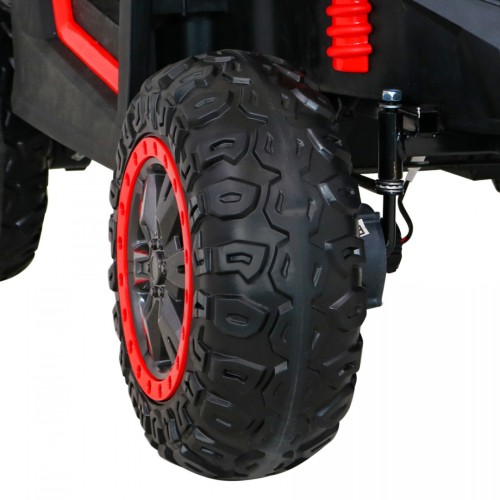 Buggy ATV Racing pro 2 děti červená + 4x4 pohon + dálkové ovládání + pomalý start + MP3 LED