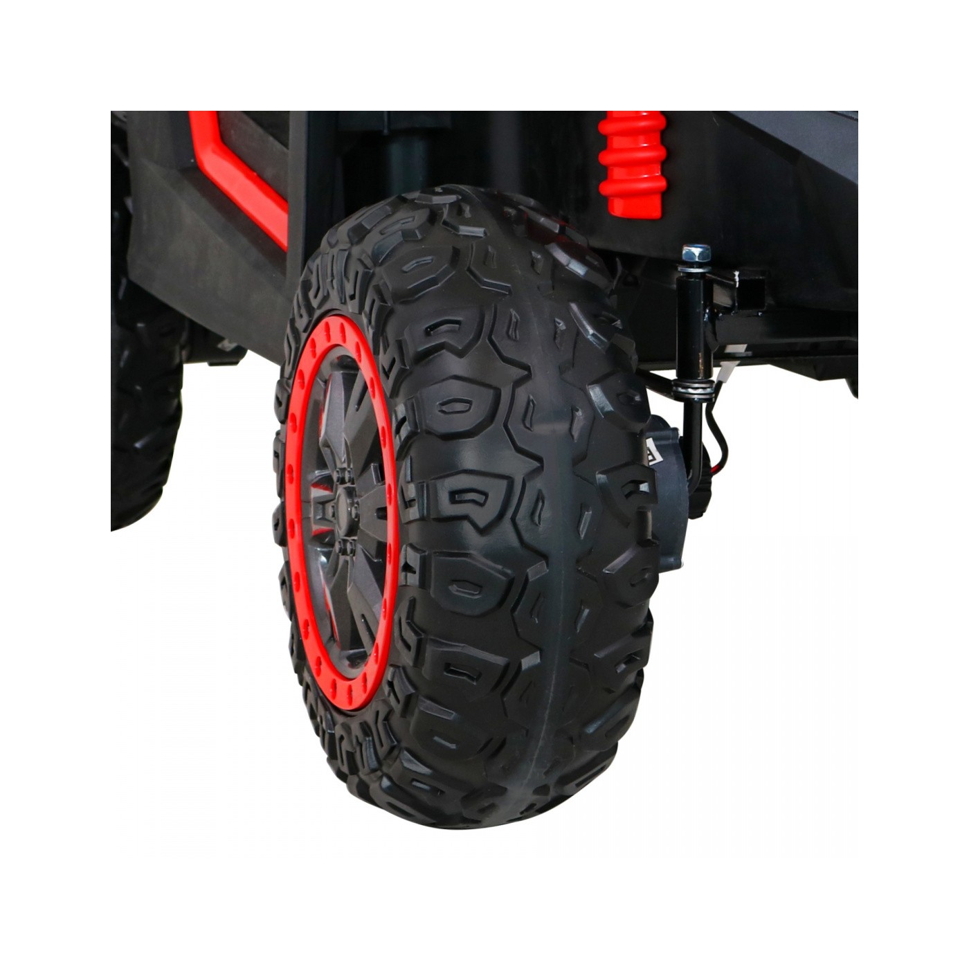 Buggy ATV Racing pro 2 děti červená + 4x4 pohon + dálkové ovládání + pomalý start + MP3 LED