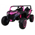 Buggy ATV Racing pro 2 děti růžová 4x4 dálkové ovládání pomalý start MP3 LED