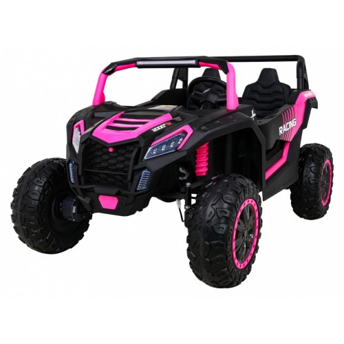 Buggy ATV Racing pro 2 děti růžová 4x4 dálkové ovládání pomalý start MP3 LED