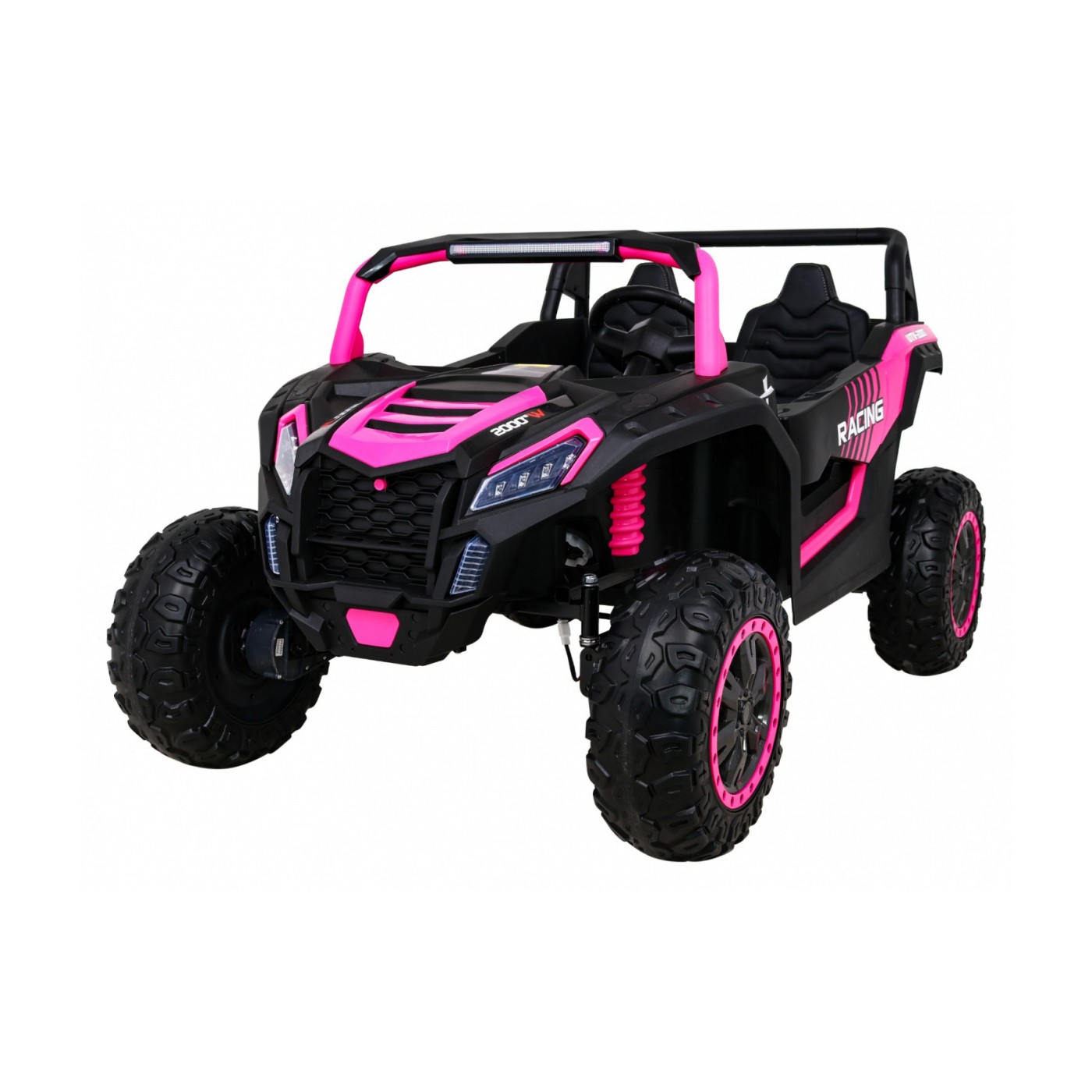 Buggy ATV Racing pro 2 děti růžová 4x4 dálkové ovládání pomalý start MP3 LED