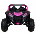 Buggy ATV Racing pro 2 děti růžová 4x4 dálkové ovládání pomalý start MP3 LED