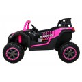 Buggy ATV Racing pro 2 děti růžová 4x4 dálkové ovládání pomalý start MP3 LED