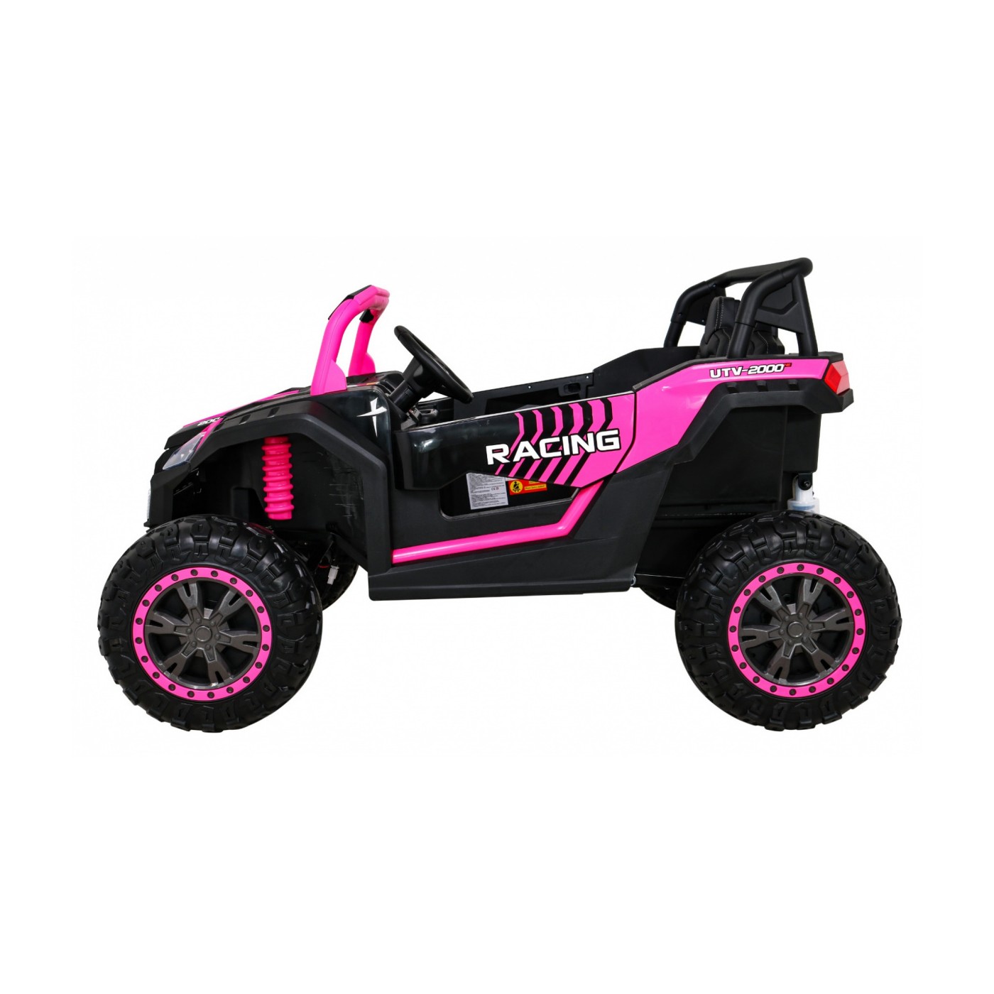Buggy ATV Racing pro 2 děti růžová 4x4 dálkové ovládání pomalý start MP3 LED