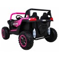 Buggy ATV Racing pro 2 děti růžová 4x4 dálkové ovládání pomalý start MP3 LED