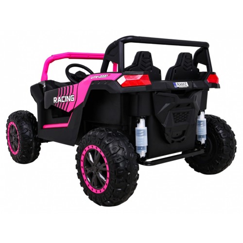 Buggy ATV Racing pro 2 děti růžová 4x4 dálkové ovládání pomalý start MP3 LED