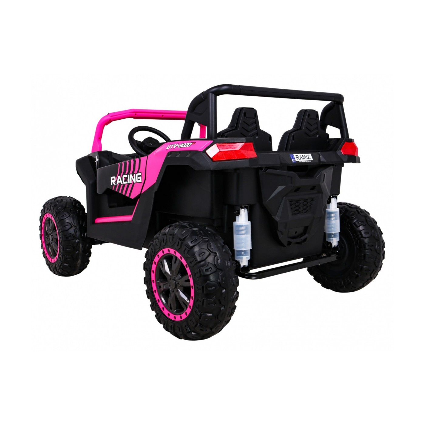 Buggy ATV Racing pro 2 děti růžová 4x4 dálkové ovládání pomalý start MP3 LED