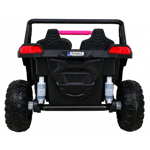 Buggy ATV Racing pro 2 děti růžová 4x4 dálkové ovládání pomalý start MP3 LED