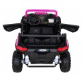 Buggy ATV Racing pro 2 děti růžová 4x4 dálkové ovládání pomalý start MP3 LED