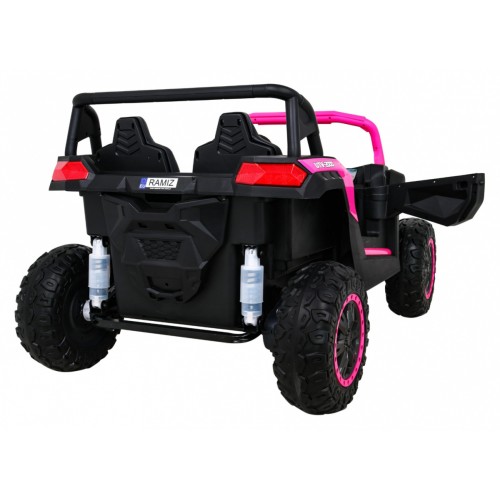 Buggy ATV Racing pro 2 děti růžová 4x4 dálkové ovládání pomalý start MP3 LED