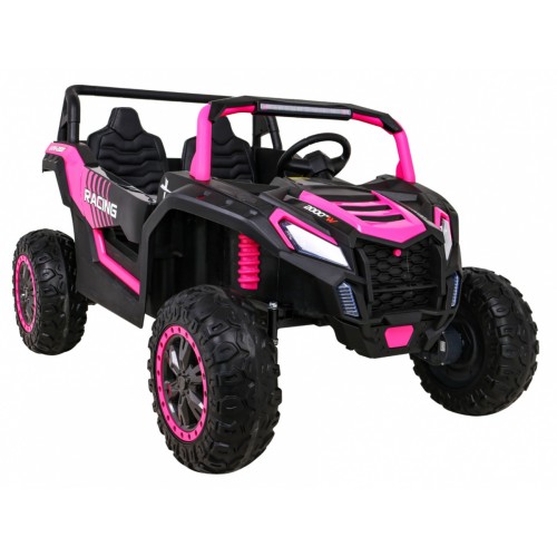 Buggy ATV Racing pro 2 děti růžová 4x4 dálkové ovládání pomalý start MP3 LED