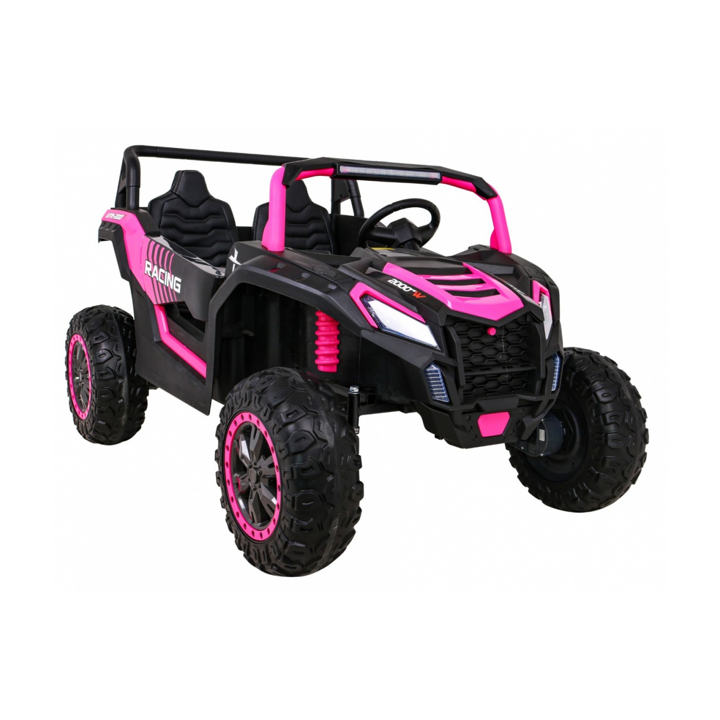 Buggy ATV Racing pro 2 děti růžová 4x4 dálkové ovládání pomalý start MP3 LED