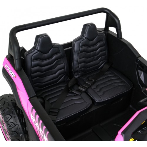 Buggy ATV Racing pro 2 děti růžová 4x4 dálkové ovládání pomalý start MP3 LED