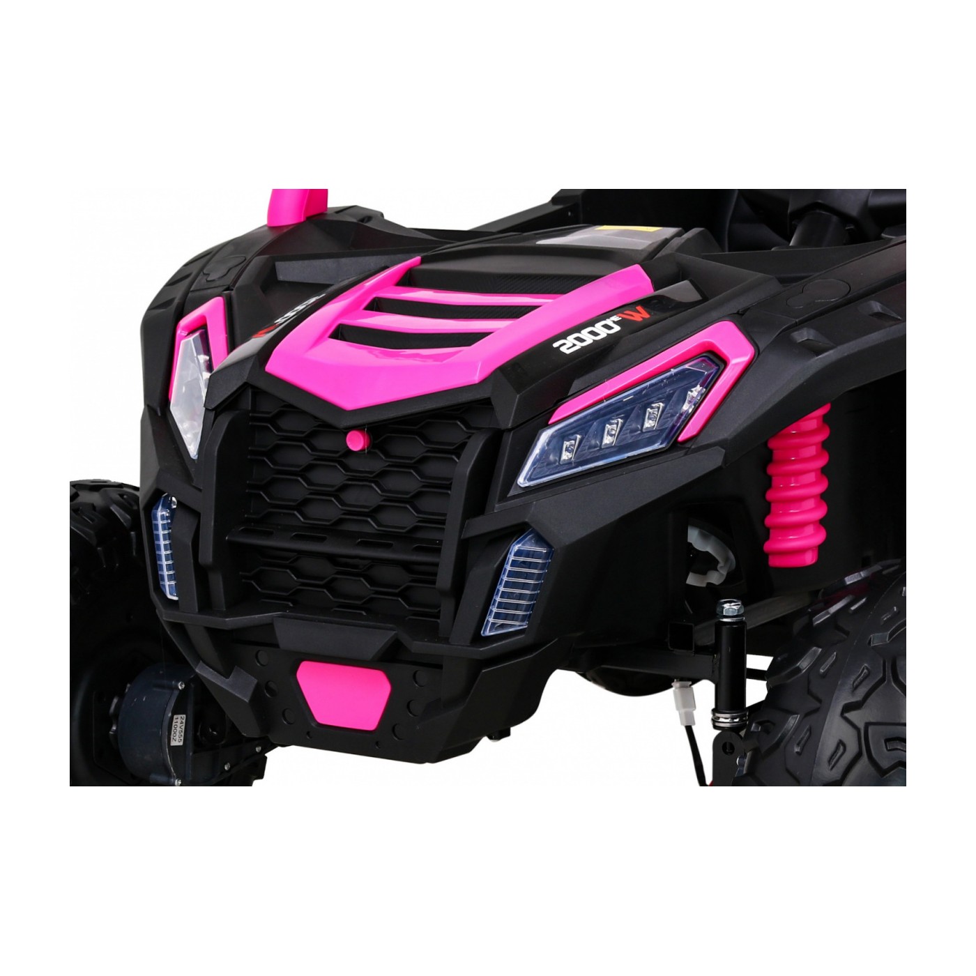 Buggy ATV Racing pro 2 děti růžová 4x4 dálkové ovládání pomalý start MP3 LED