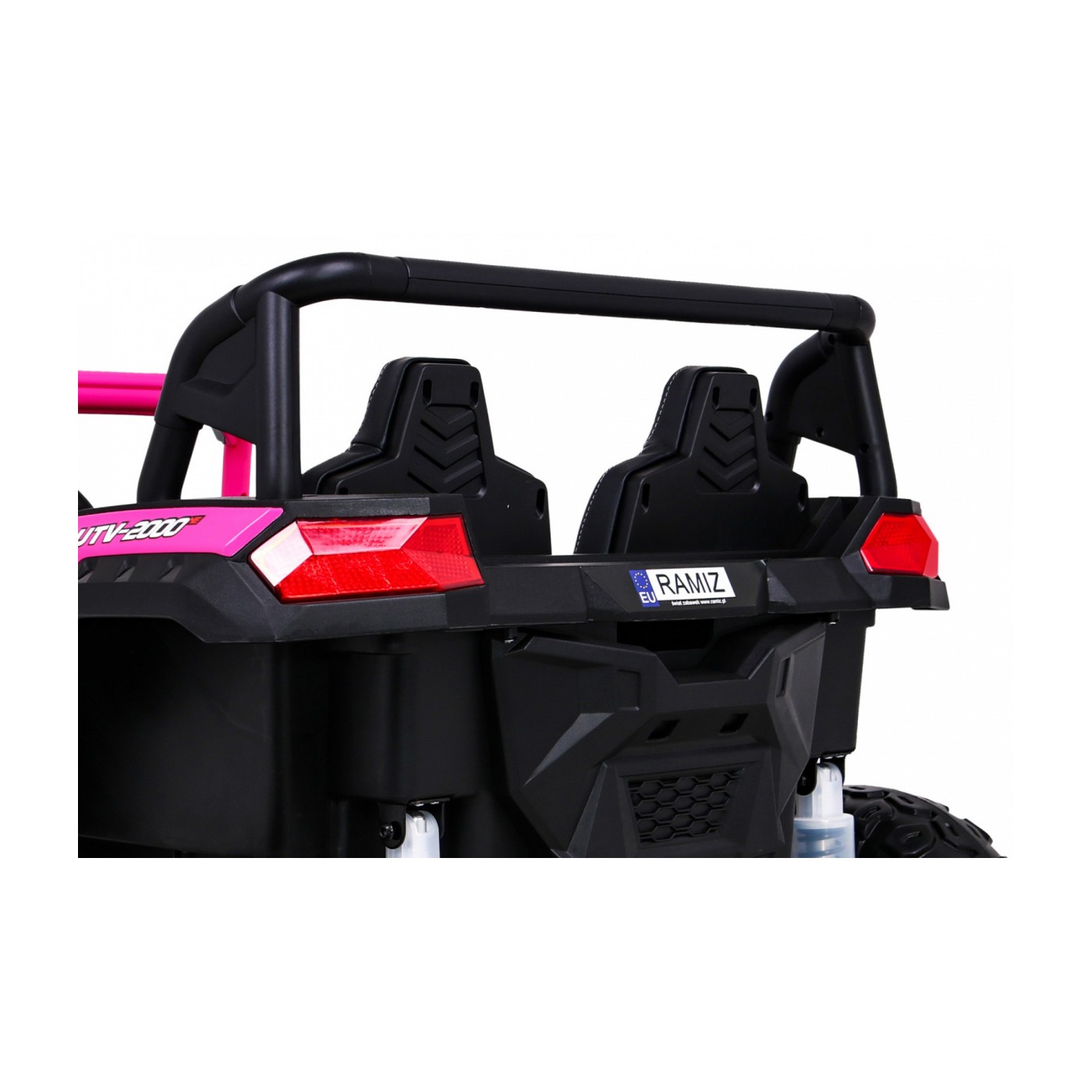 Buggy ATV Racing pro 2 děti růžová 4x4 dálkové ovládání pomalý start MP3 LED