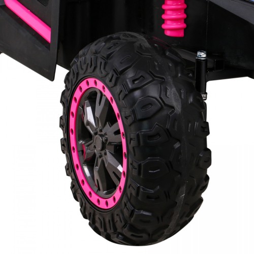 Buggy ATV Racing pro 2 děti růžová 4x4 dálkové ovládání pomalý start MP3 LED