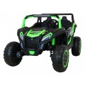 Buggy ATV Racing pro 2 děti zelená + 4x4 pohon + dálkové ovládání + pomalý start + MP3 LED