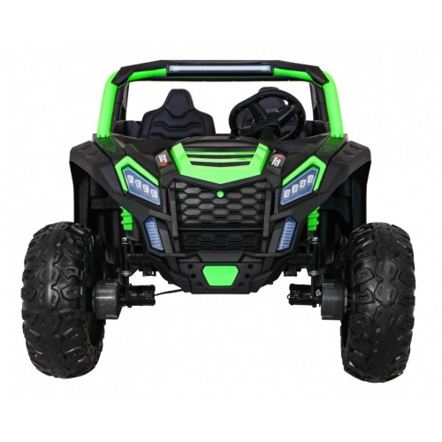 Buggy ATV Racing pro 2 děti zelená + 4x4 pohon + dálkové ovládání + pomalý start + MP3 LED