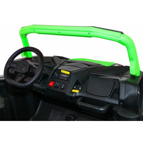 Buggy ATV Racing pro 2 děti zelená + 4x4 pohon + dálkové ovládání + pomalý start + MP3 LED