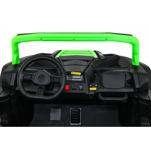 Buggy ATV Racing pro 2 děti zelená + 4x4 pohon + dálkové ovládání + pomalý start + MP3 LED